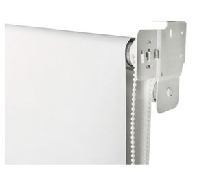 Cortina roller doble blackout 160x165 cm liso blanco Cotidiana