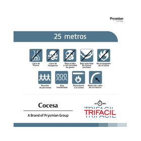 Cable trifácil evaflex 2,5 mm 25 m Cocesa