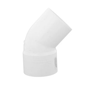 Codo 45º M-H PVC blanco