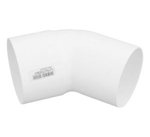 Codo 45º M-H PVC blanco