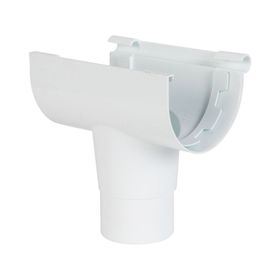 Bajada canaleta PVC blanco