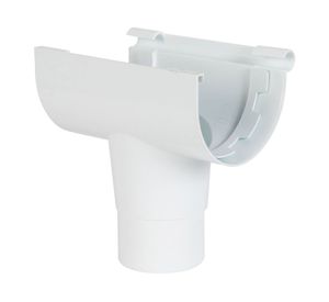 Bajada canaleta PVC blanco