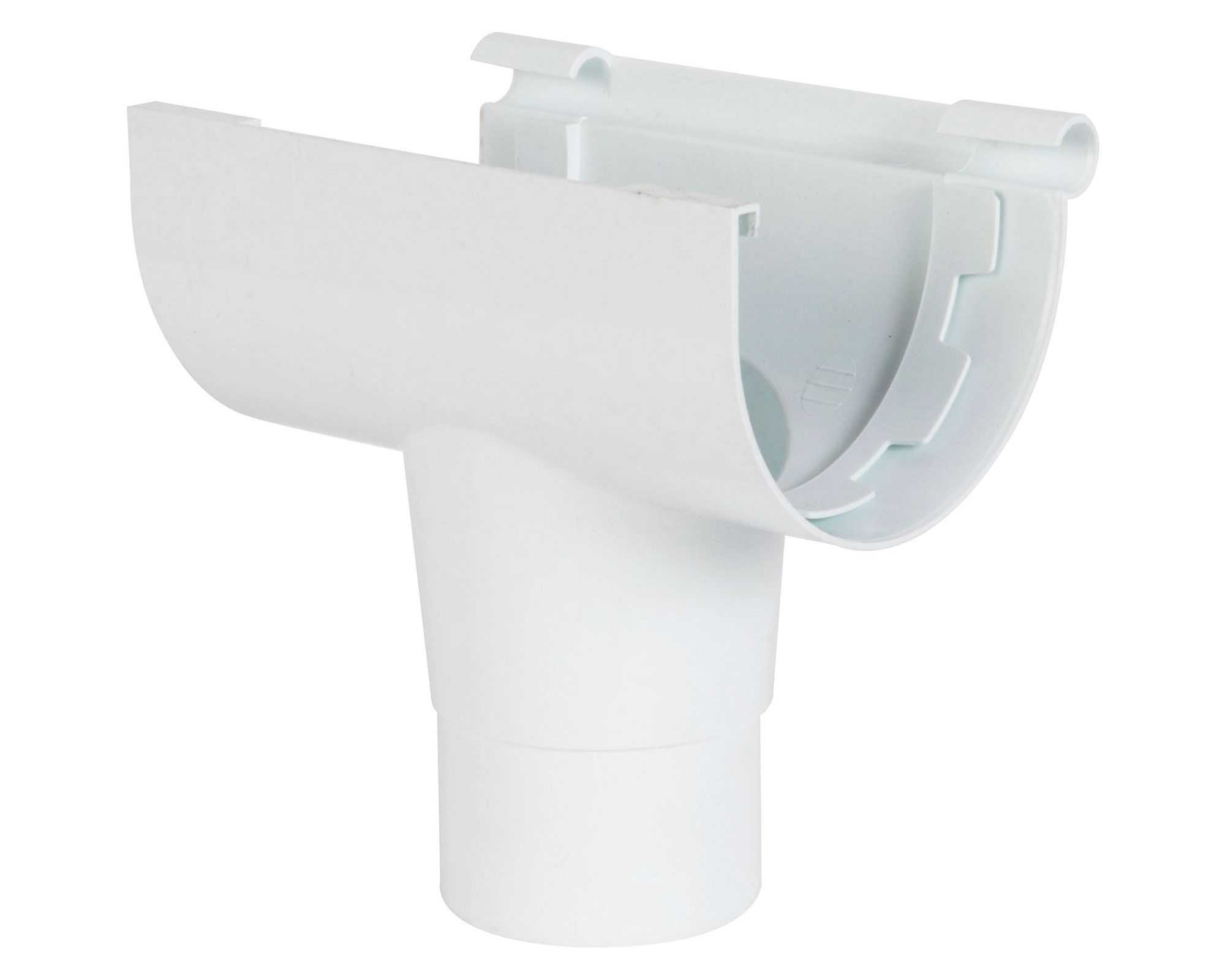 Bajada canaleta PVC blanco