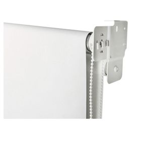 Cortina roller doble blackout 120x165 cm liso blanco Cotidiana