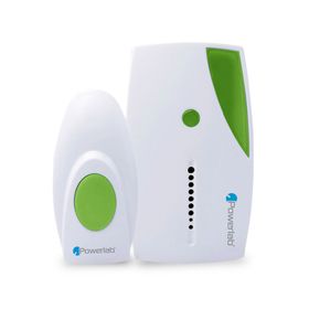 Timbre inalámbrico 36 melodías Doorbell verde/blanco Powerlab