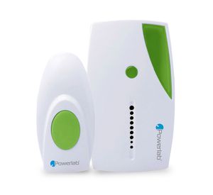 Timbre inalámbrico 36 melodías Doorbell verde/blanco Powerlab