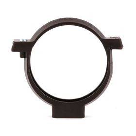 Abrazadera tubo de bajada PVC café