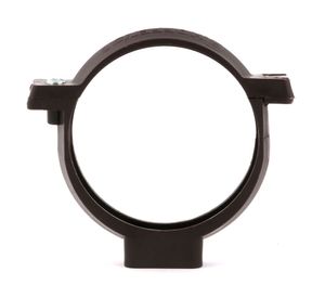 Abrazadera tubo de bajada PVC café