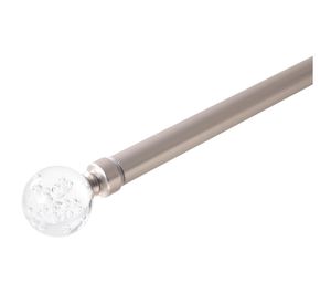 Barra extensible 120/210 cm cristal nickel satinado Cotidiana
