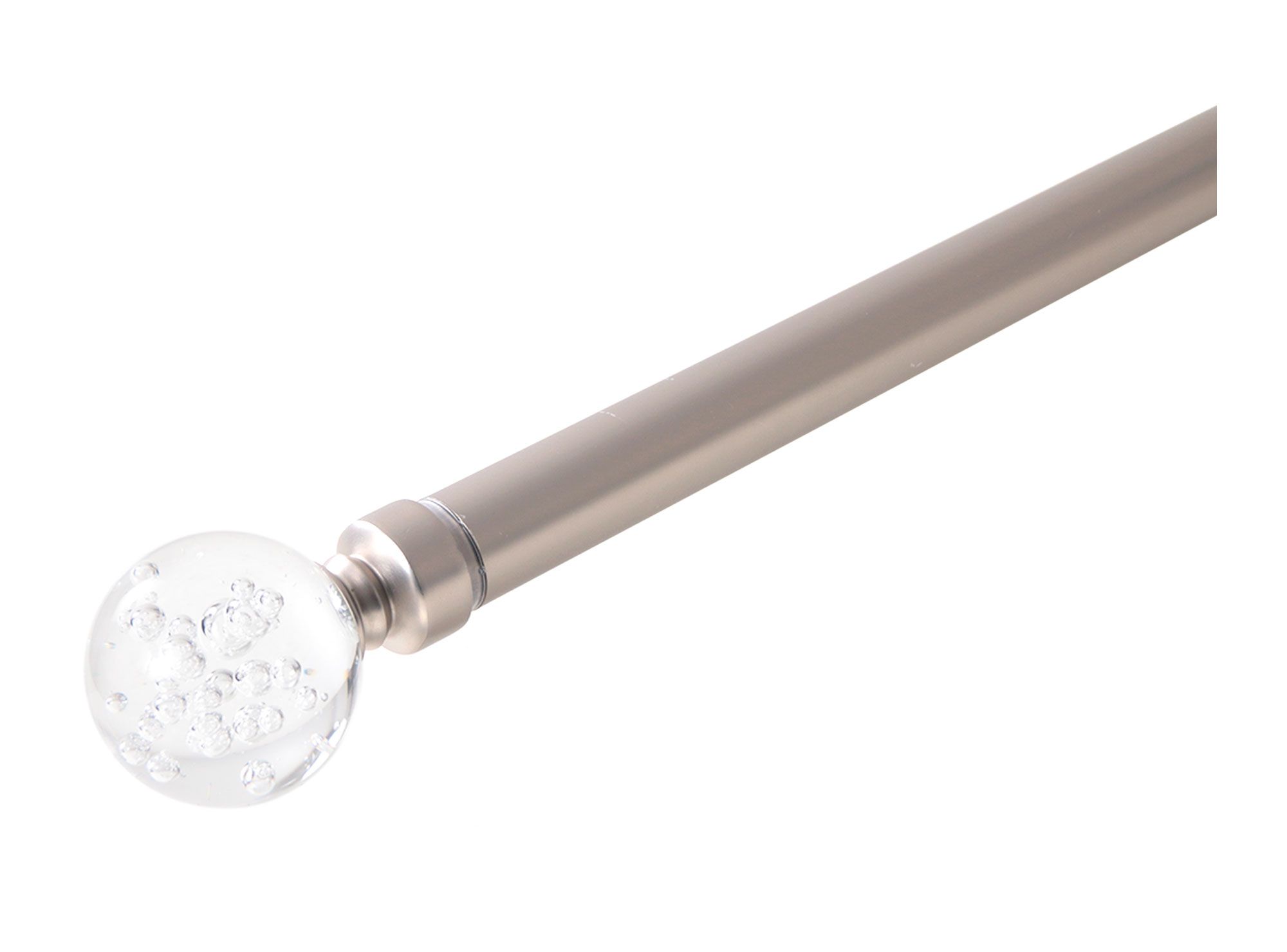 Barra extensible 120/210 cm cristal nickel satinado Cotidiana