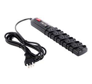 Alargador 5 posiciones 3 m 2 USB negro Rittig