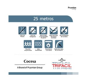 Cable trifácil evaflex 1,5 mm 25 m Cocesa