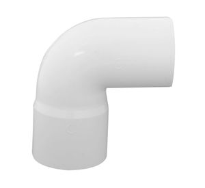 Codo 87,5º M-H PVC blanco