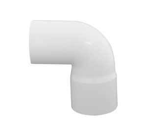 Codo 87,5º M-H PVC blanco