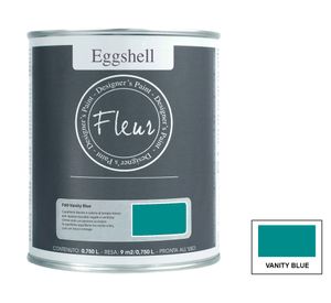 Pintura 750 ml Eggshell vanity blue semi satín Fleur