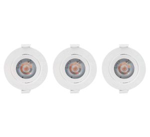 Foco embutido 1L LED 9 cm blanco 3 unidades Drl