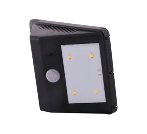 Aplique solar muro 1L LED mini negro ByP