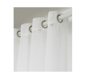 Cortina velo 140x230 cm deshilado blanco Cotidiana