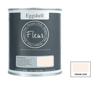 Pintura 750 ml Eggshell cream love semi satín Fleur