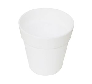 Macetero 18 cm Capri blanco