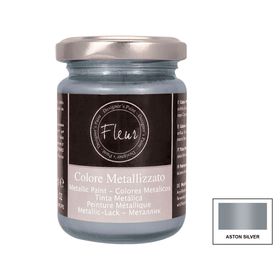 Pintura metálica 130 ml aston silver Fleur
