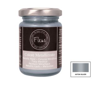 Pintura metálica 130 ml aston silver Fleur