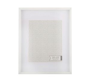 Marco foto paspartú 20x25 cm Box blanco Cotidiana