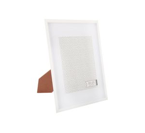 Marco foto paspartú 20x25 cm Box blanco Cotidiana