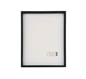 Marco foto paspartú 20x25 cm Box negro Cotidiana