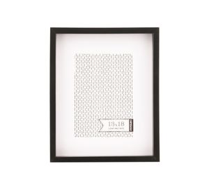 Marco foto paspartú 13x18 cm Box negro Cotidiana