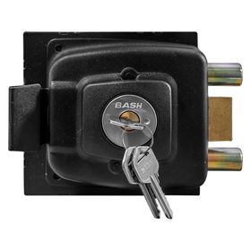 Cerradura sobreponer acceso con caja 1002 negro antibacteriana Bash