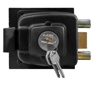 Cerradura sobreponer acceso con caja 1002 negro antibacteriana Bash