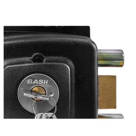 Cerradura sobreponer acceso con caja 1002 negro antibacteriana Bash