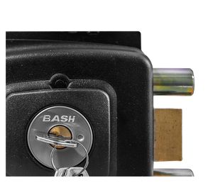 Cerradura sobreponer acceso con caja 1002 negro antibacteriana Bash