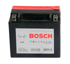 Batería moto 12AH 210CCA izquierdo BTX14-BS Bosch