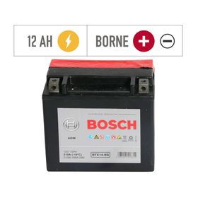 Batería moto 12AH 210CCA izquierdo BTX14-BS Bosch
