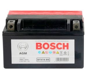 Batería moto 6AH 100CCA izquierdo BTX7A-BS Bosch