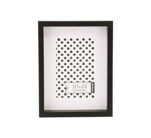 Marco foto paspartú 10x15 cm Box negro Cotidiana