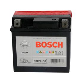 Batería moto 4AH 90CCA derecho BTX5L-BS Bosch