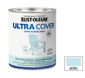 Esmalte al agua 946 ml Ultra cover océano brillante Rust-Oleum