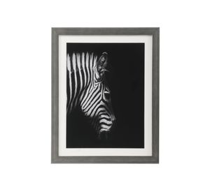 Cuadro 40x60 cm zebra negro/plateado Ronda