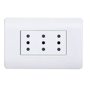 Placa armada toma corriente 3M Génesis Schneider