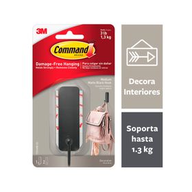 Gancho Mediano negro mate