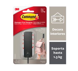 Gancho Mediano negro mate