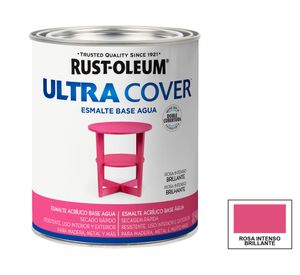 Esmalte al agua 946 ml Ultra cover rosa intenso brillante Rust-Oleum