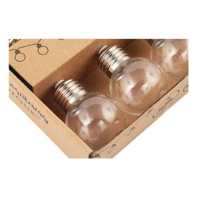 Guirnalda 10L ampolleta LED transparente Ledzone