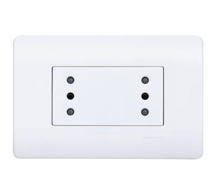 Placa armada con toma corriente dúplex 2M Génesis Schneider