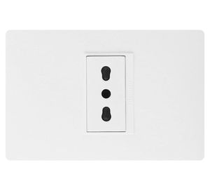 Enchufe armado 10/16A 250V 2P+T bipaso blanco Bticino