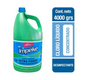 Cloro concentrado 4 kg Forte Impeke