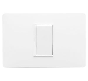 Placa armada interruptor simple 10A 9/12 Luzica blanco Bticino